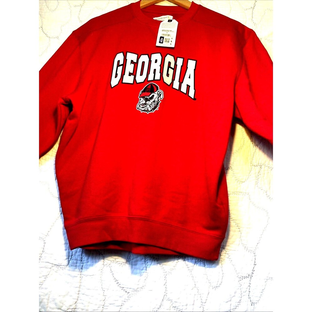 Georgia NWT Boxercraft Men’s Small Sweatshirt Fleece Lined/$50